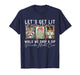 Preppy Let's Get Lit While Why Shop and Sip Nutcrackers Xmas T-Shirt