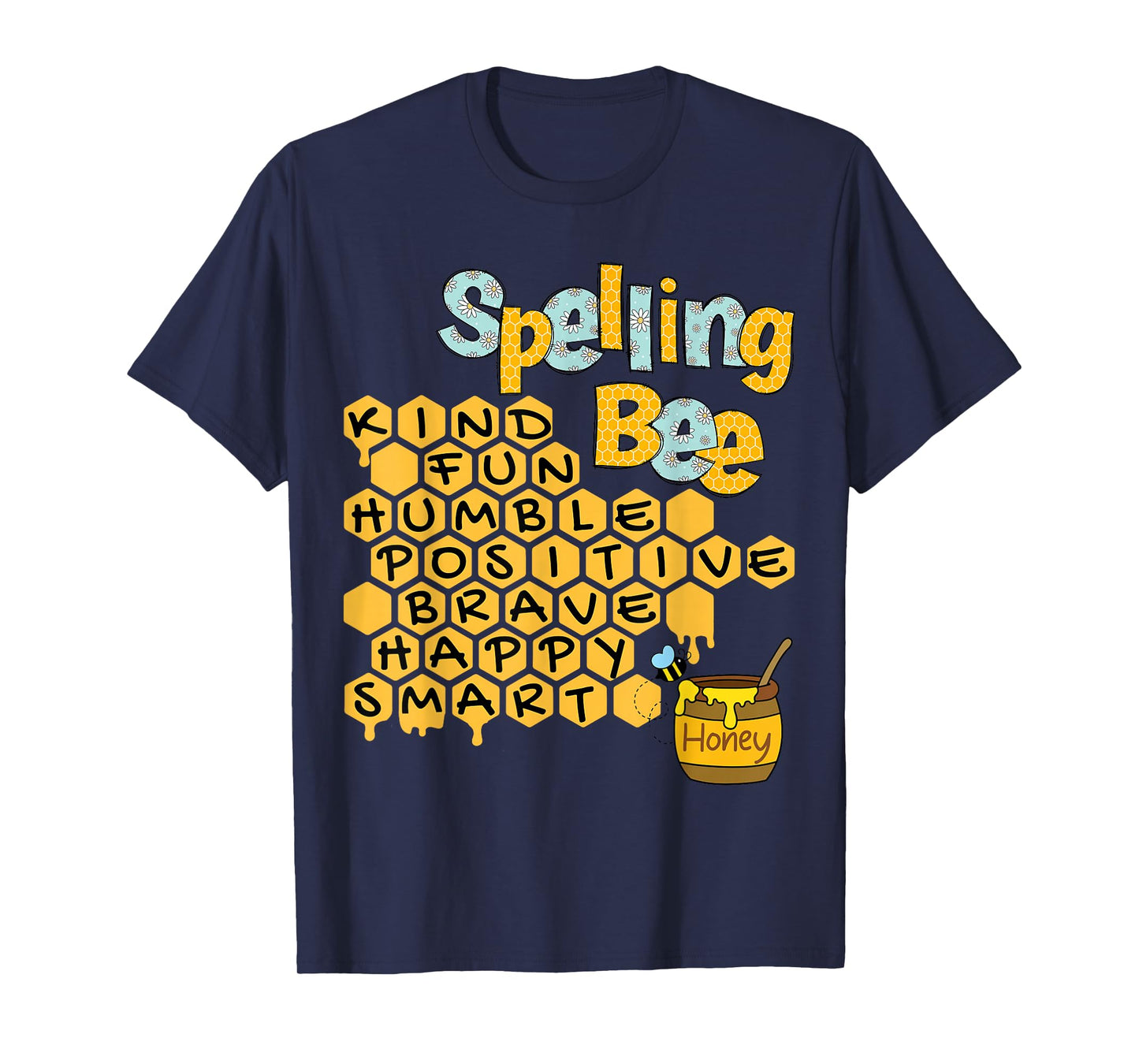 Spelling Bee Kind Positive Kindness Women Funny Teacher T-Shirt