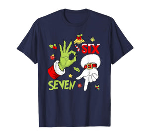 Funny Christmas Hand 6-7 Six Seven Shirt – Holiday Humor Tee T-Shirt