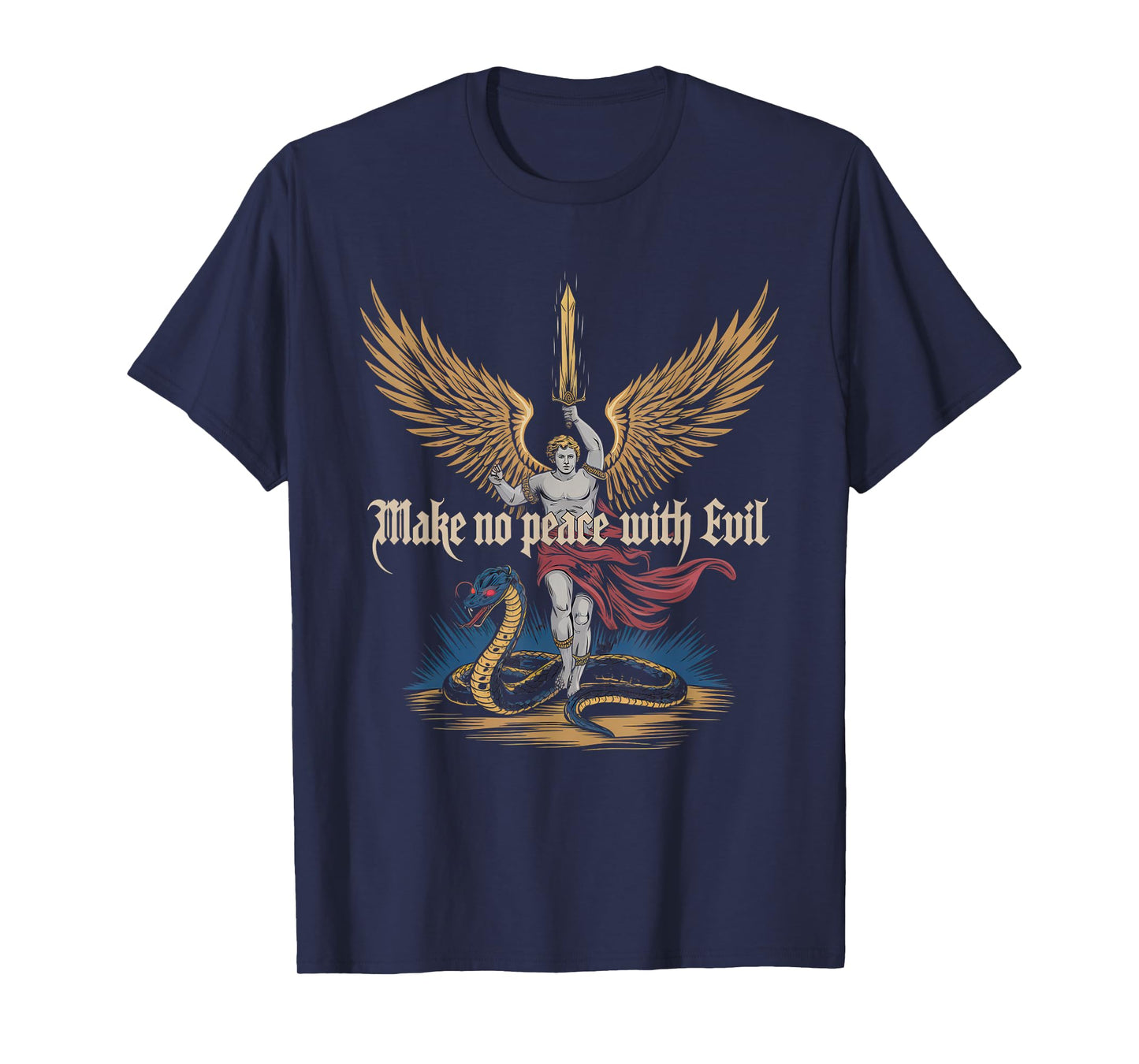 Make No Peace with Evil Tshirt Archangel Michael Jesus God T-Shirt