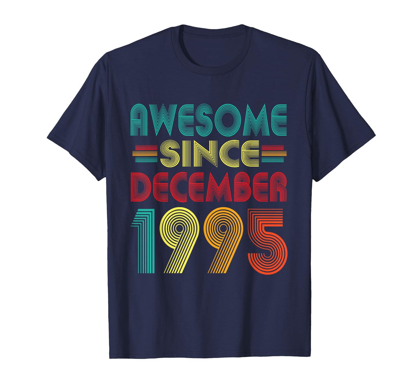 Awesome Since December 1995 Years 30th Bday Funny Vintage T-Shirt