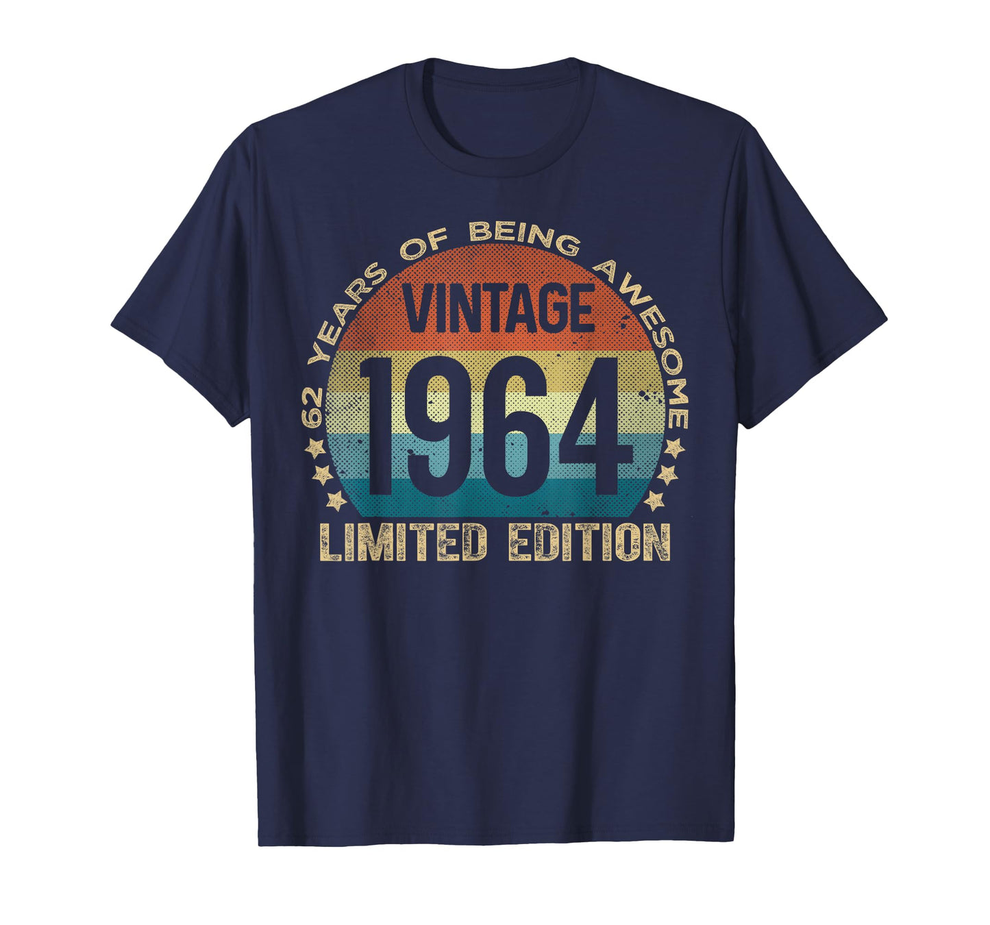 62 Year Old Gifts Vintage 1964 Limited Edition 62nd Birthday T-Shirt