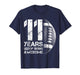 11th Birthday Retro American Football 11 Years Old Boy Girl T-Shirt