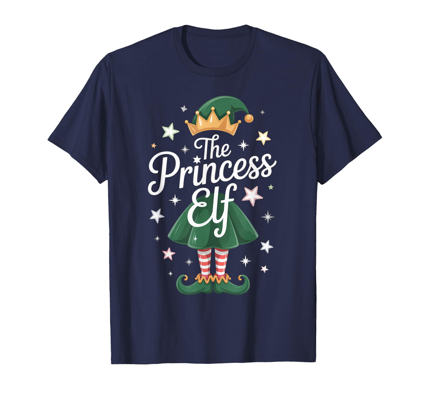 The Princess Elf Christmas Holiday Xmas 2026 Women Girl Kids T-Shirt