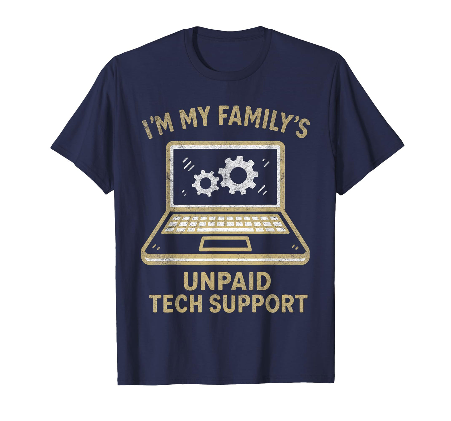 Funny Family Computer Helper Unpaid Geek Nerd Gifts T-Shirt