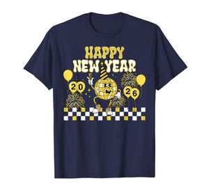New Year's Eve Hello 2026 Happy New Year 2026 Disco Ball T-Shirt