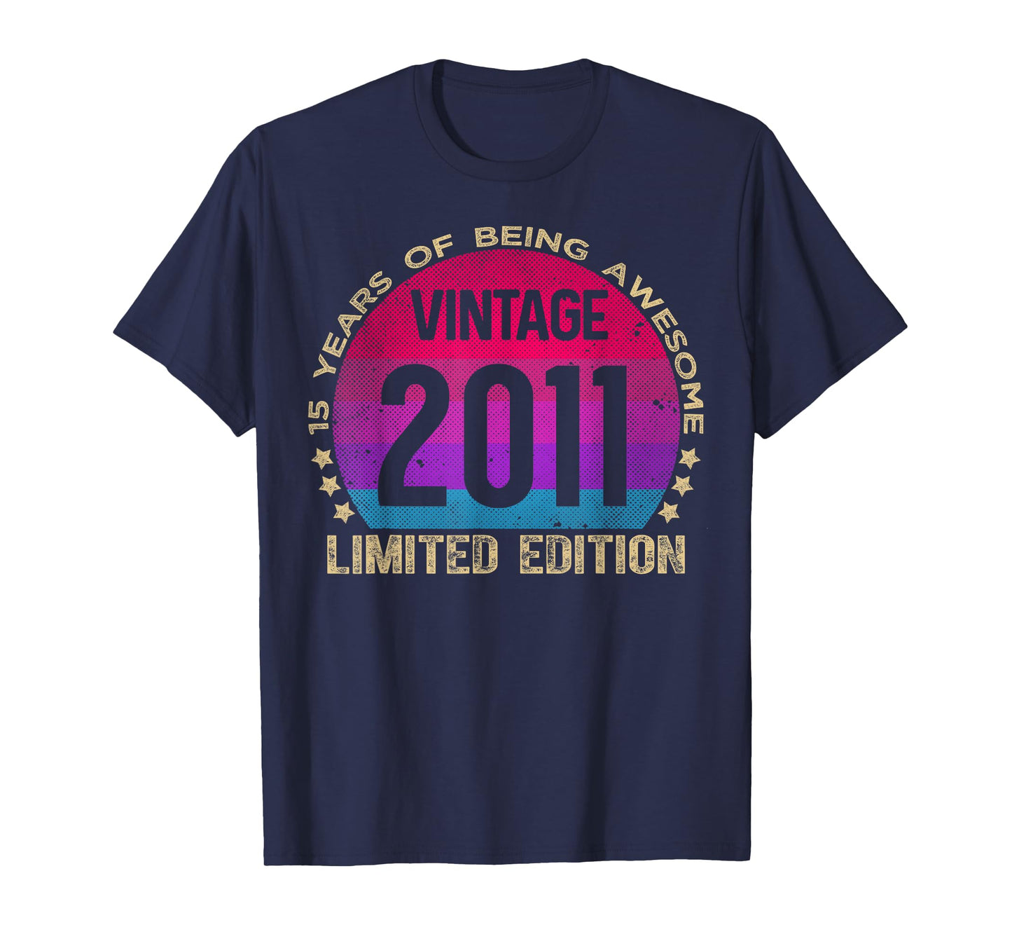 15 Year Old Gifts Vintage 2011 Limited Edition 15th Birthday T-Shirt