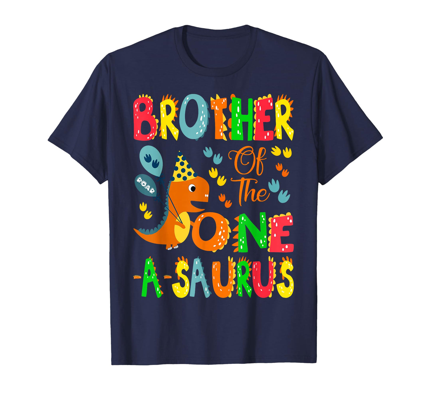Brother of The One-A-Saurus 1st Birthday Boy Dinosaur Lover T-Shirt