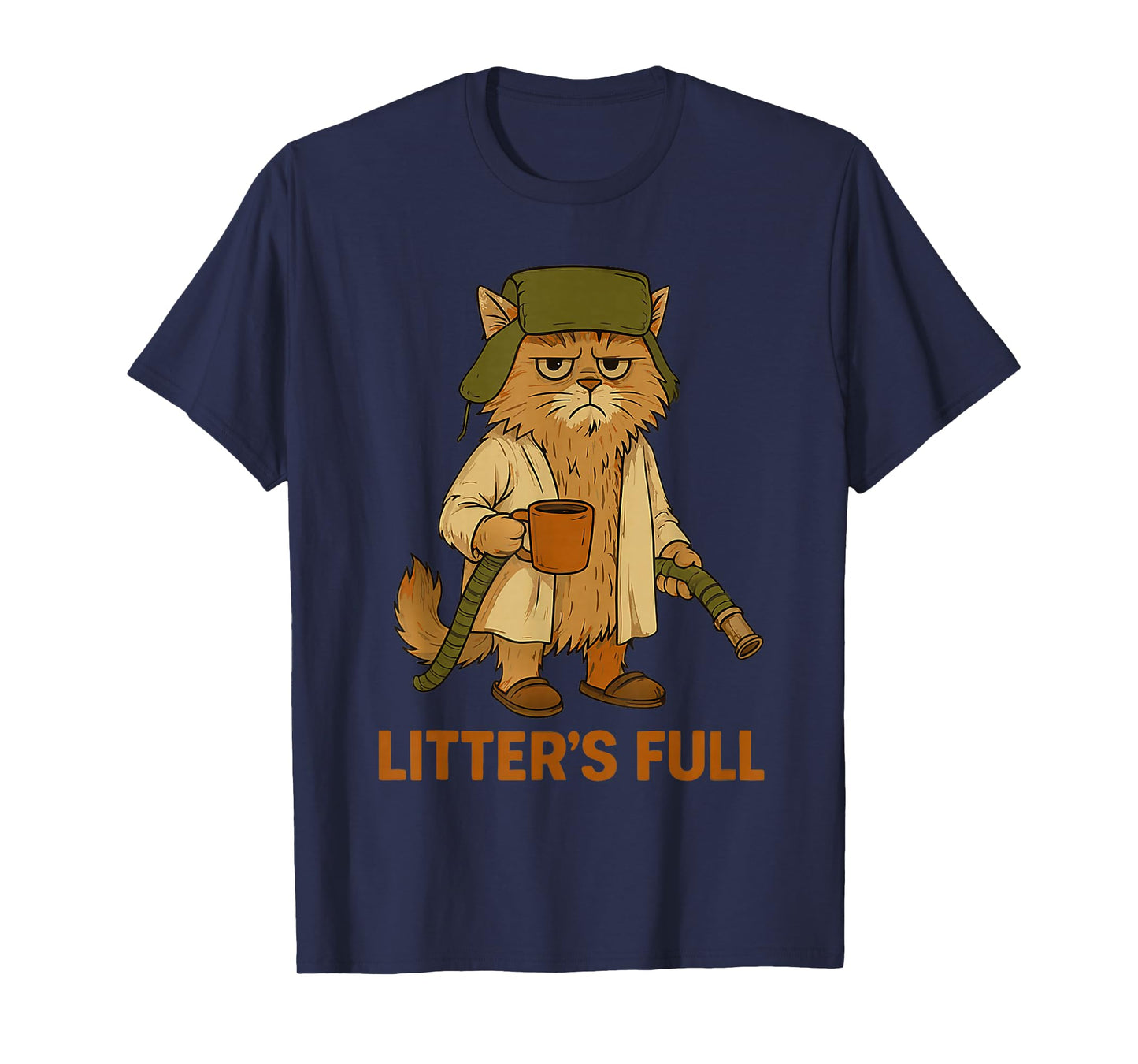 Litter’s Full Funny Cat Lovers Christmas Xmas Pjs Men Women T-Shirt