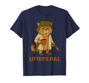 Litter’s Full Funny Cat Lovers Christmas Xmas Pjs Men Women T-Shirt