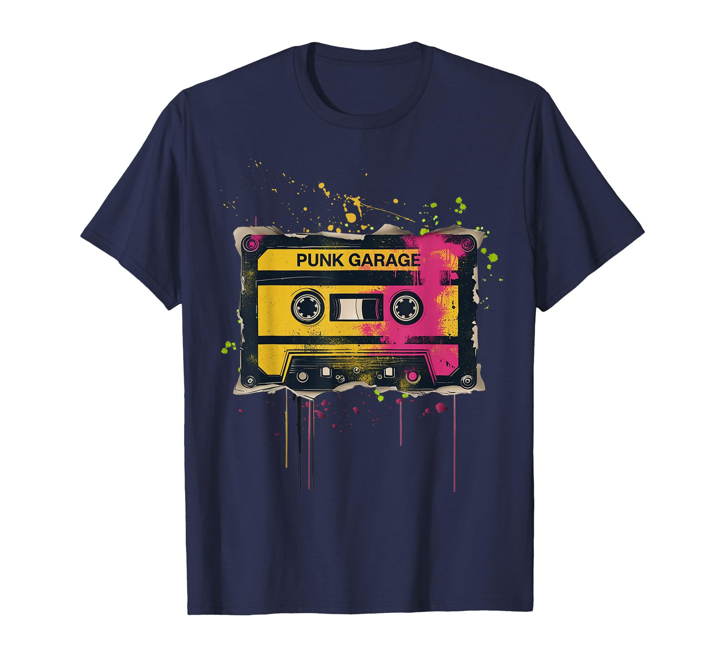 Punk Garage Retro Cassette Graffiti T-Shirt