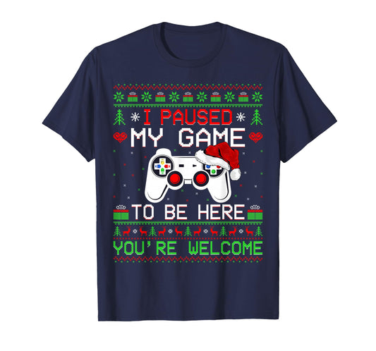 Video Game Christmas Ugly Sweater Funny Gamer Gaming Xmas T-Shirt