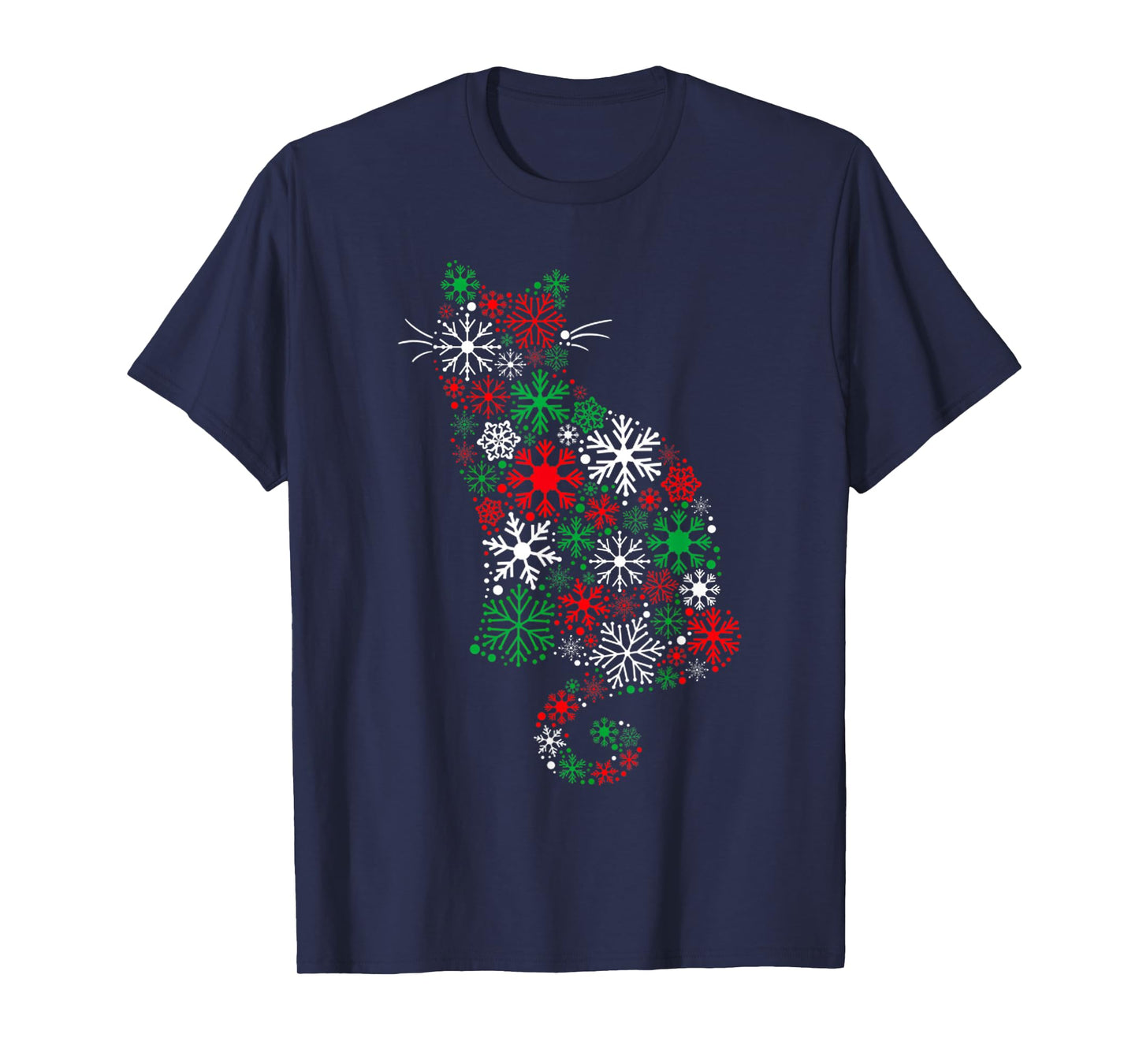 Merry Catmas Funny Cat Mom Cat Dad Christmas Cat T-Shirt