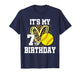It's My 7th Birthday Softball Leopard 7 Year Old Birthday T-Shirt