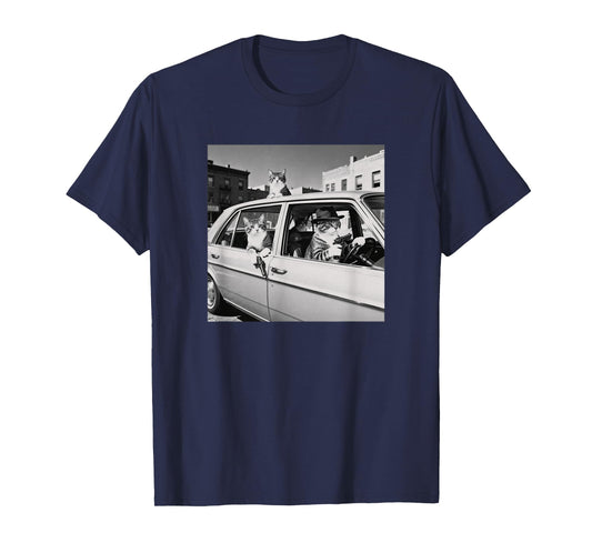 Funny Cat Gang Vintage Cool Feline Design Retro T-Shirt