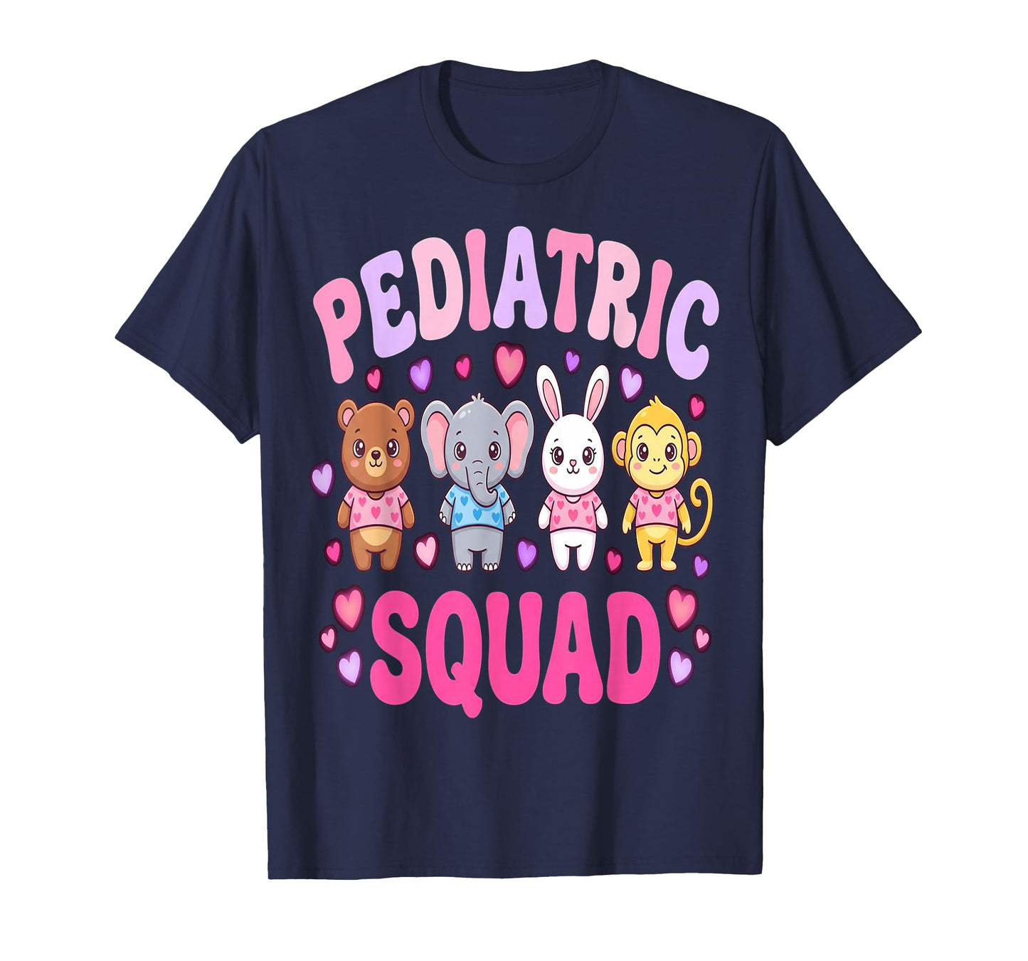 Nurses Heart Pediatric Valentines Peds Nurse Squad Nursing T-Shirt