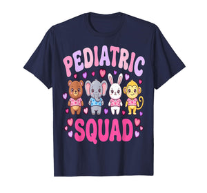 Nurses Heart Pediatric Valentines Peds Nurse Squad Nursing T-Shirt