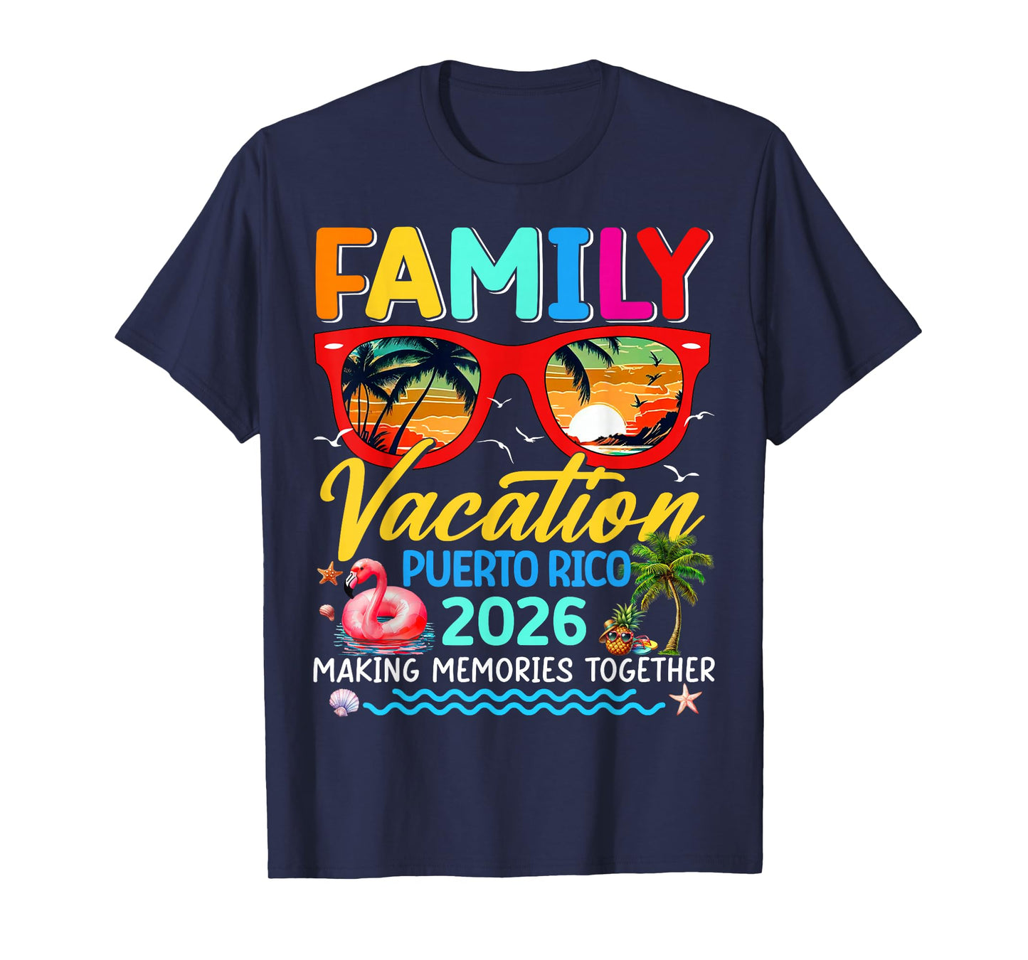 Family Vacation Puerto Rico 2026 Summer Matching Group Trip T-Shirt