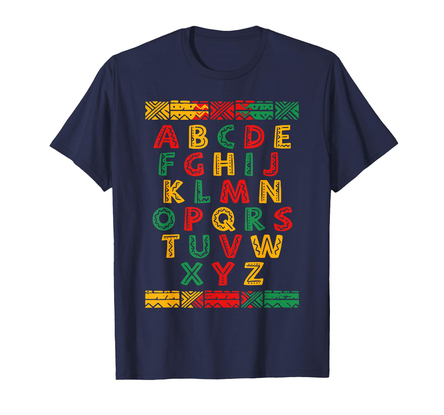 Alphabet ABC Black History Month African American Teachers T-Shirt