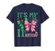 11th Birthday Girl Its My 11th Birthday Witch Pink and Green T-Shirt