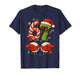 67 Christmas 6 7 Six Seven Meme 67 Candy Cane Xmas Holiday T-Shirt