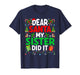 Dear Santa My Sister Did It Funny Family Matching Christmas T-Shirt
