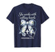 She Works with Hands Coquette Ribbon Faith Christian Nurse T-Shirt
