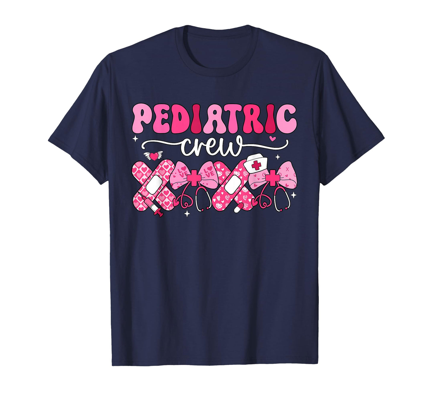 Pediatric Valentines Nurse Crew PEDS Nurse Valentines Day T-Shirt