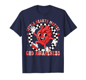 Heart Anatomy Valentine Little Heart Matter CHD Awareness T-Shirt