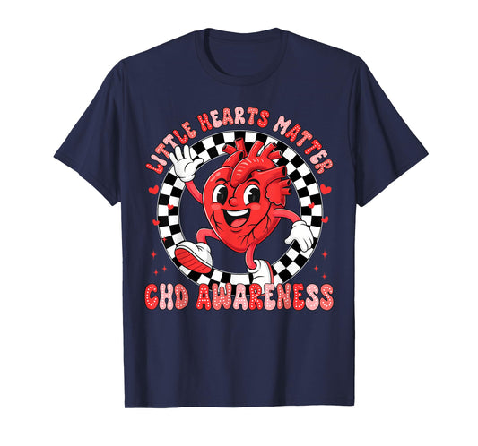 Heart Anatomy Valentine Little Heart Matter CHD Awareness T-Shirt