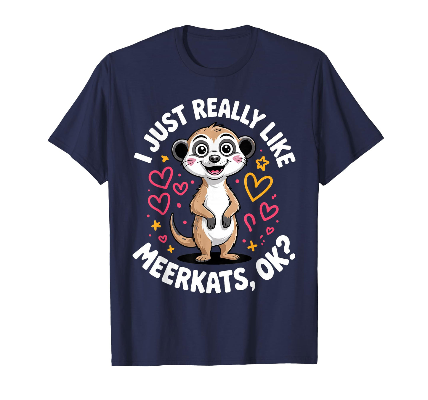 Meerkat Art for Men Women Kids Zoo Safari Animal Meerkat T-Shirt