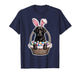 Black Lab Easter Bunny Dog in Basket Funny Labrador Easter T-Shirt