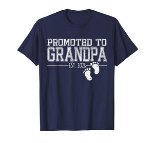 Grandpa 2026 Baby Announcement Promoted to Grandpa Est 2026 T-Shirt