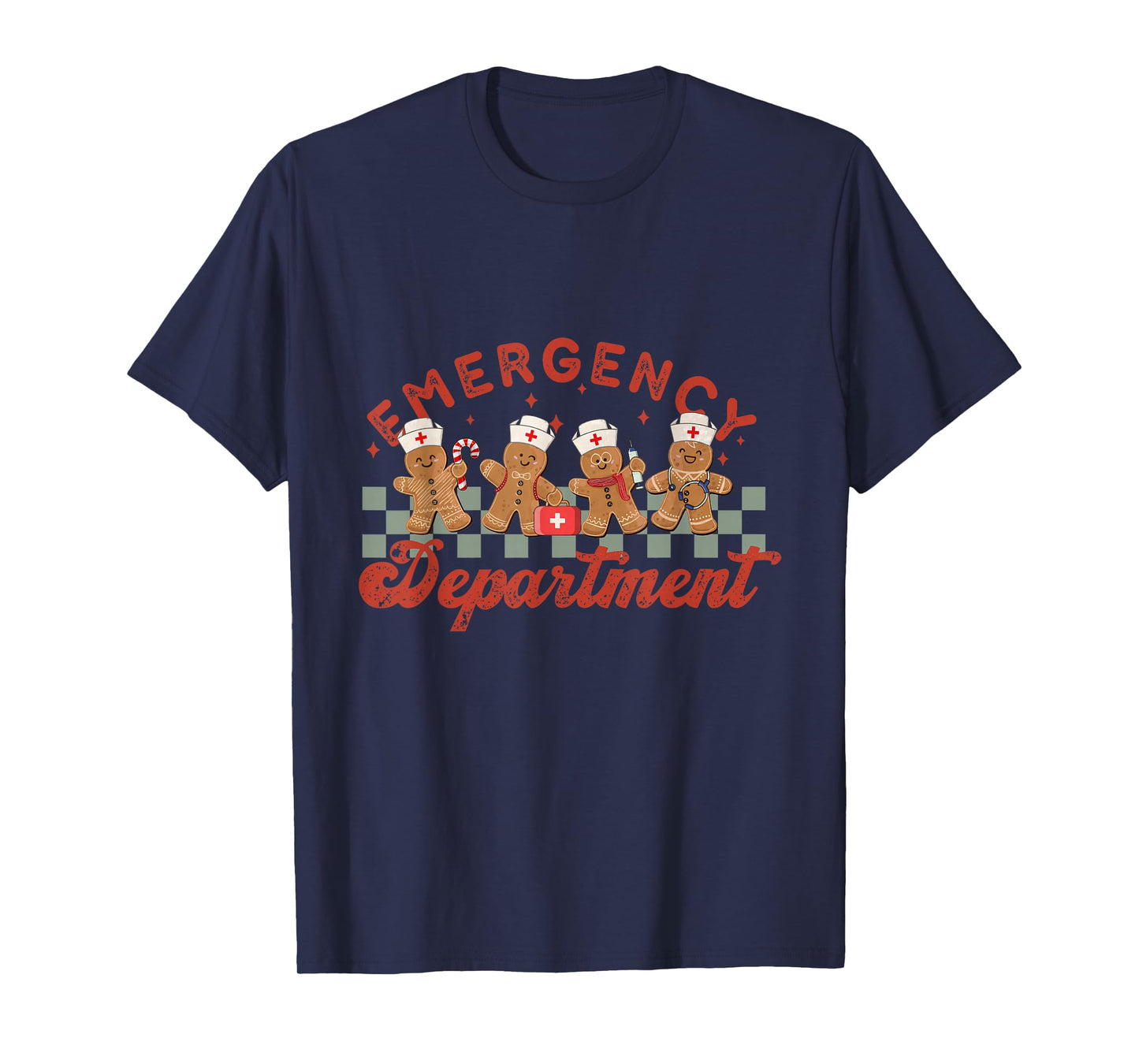 Christmas Emergency Department Nurse Er Ed Emergency Room T-Shirt