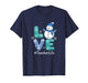 Teacher Winter Love Snowman TeacherLife Classroom Holiday T-Shirt