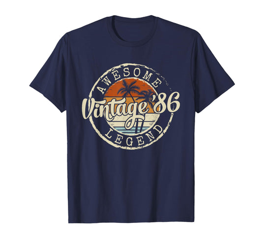 Vintage 1986 40yr 40th Birthday Gifts for Men 40 Years Old T-Shirt