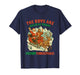 Retro Funny Santa Jesus The Boys are Back in Town Christmas T-Shirt