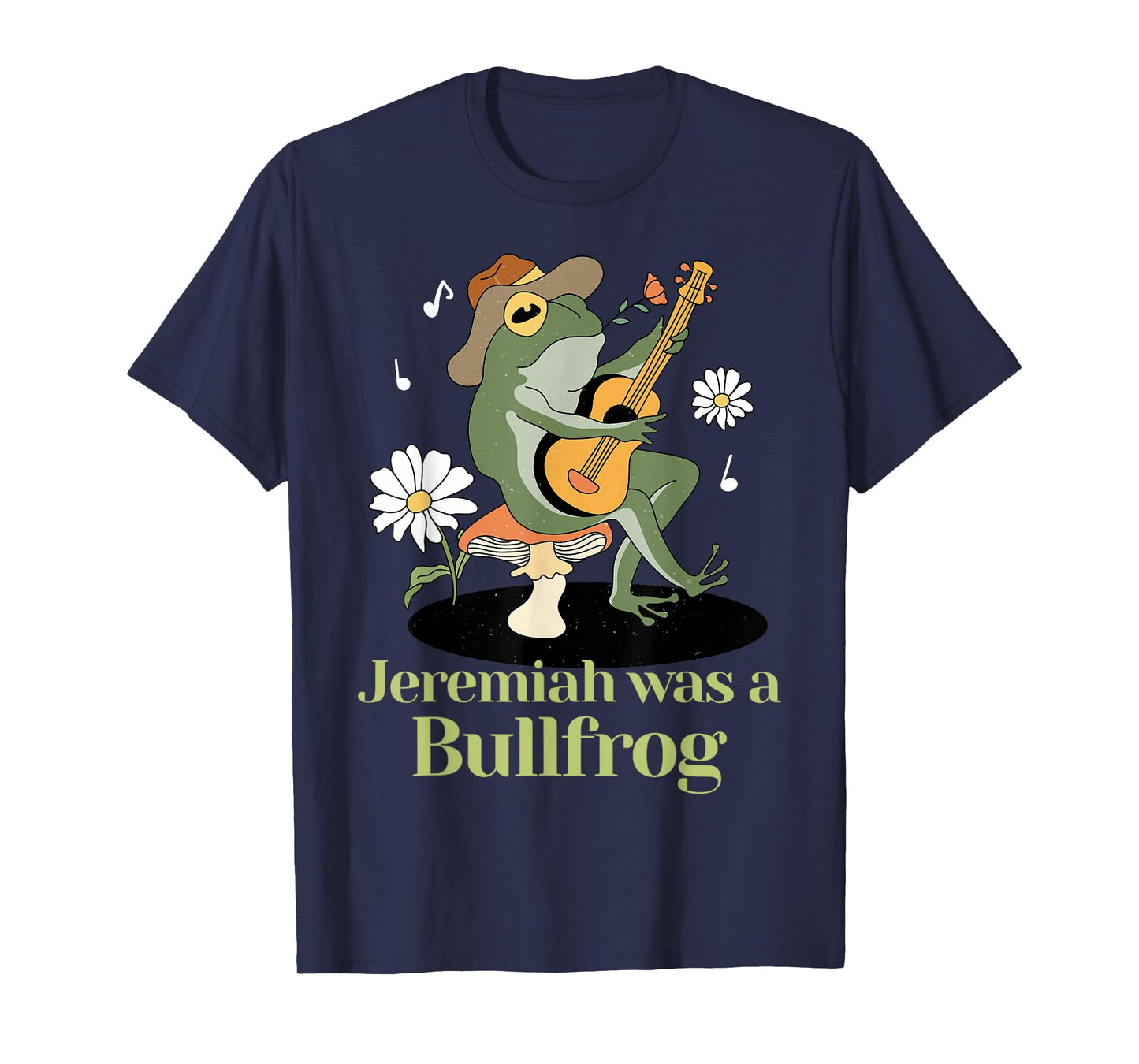 Frog Guitar-Jeremiah was Bullfrog Funny Saying T-Shirt