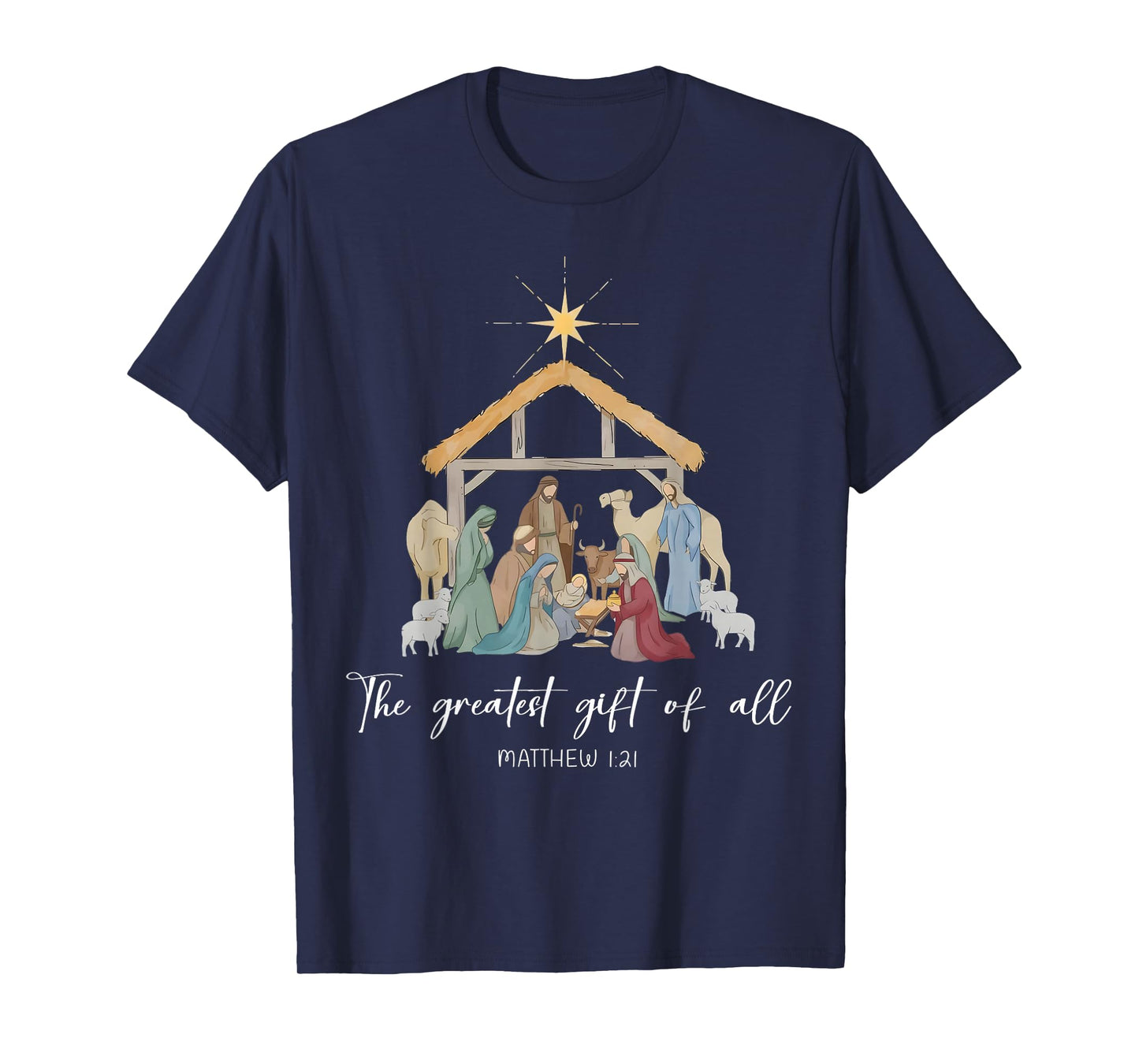 The Greatest Gift for All Christmas Nativity Jesus Christian T-Shirt