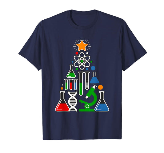 Science Christmas Tree - Cool Atom Xmas Pajama T-Shirt