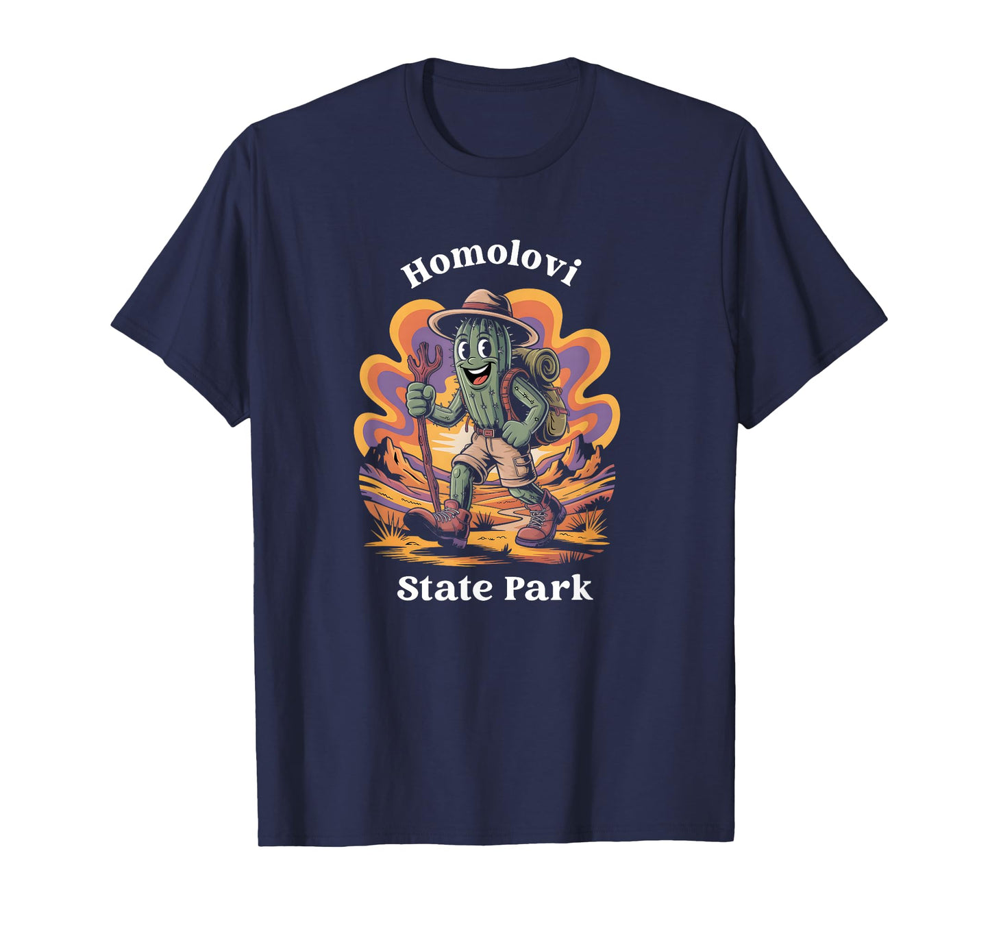 Homolovi State Park Arizona Hiking Trail Adventure Cactus T-Shirt
