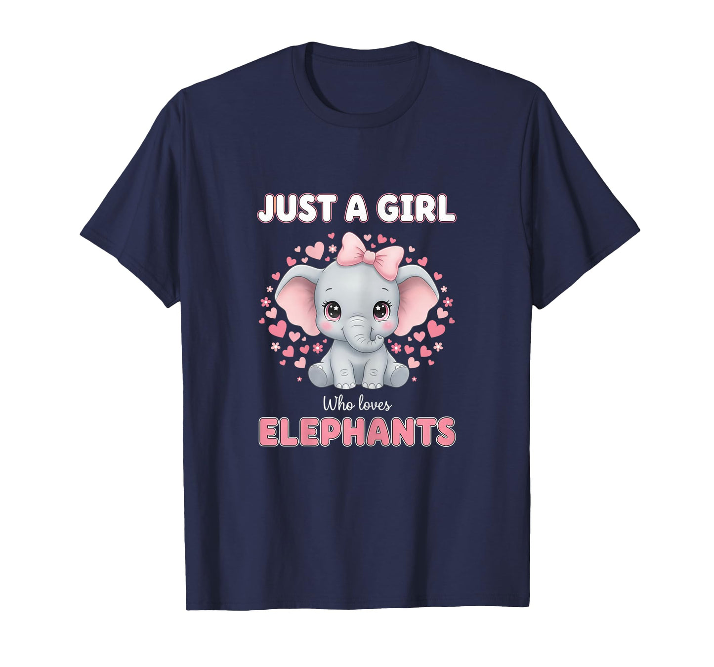 Just A Girl Who Loves Elephants Women Girls T-Shirt
