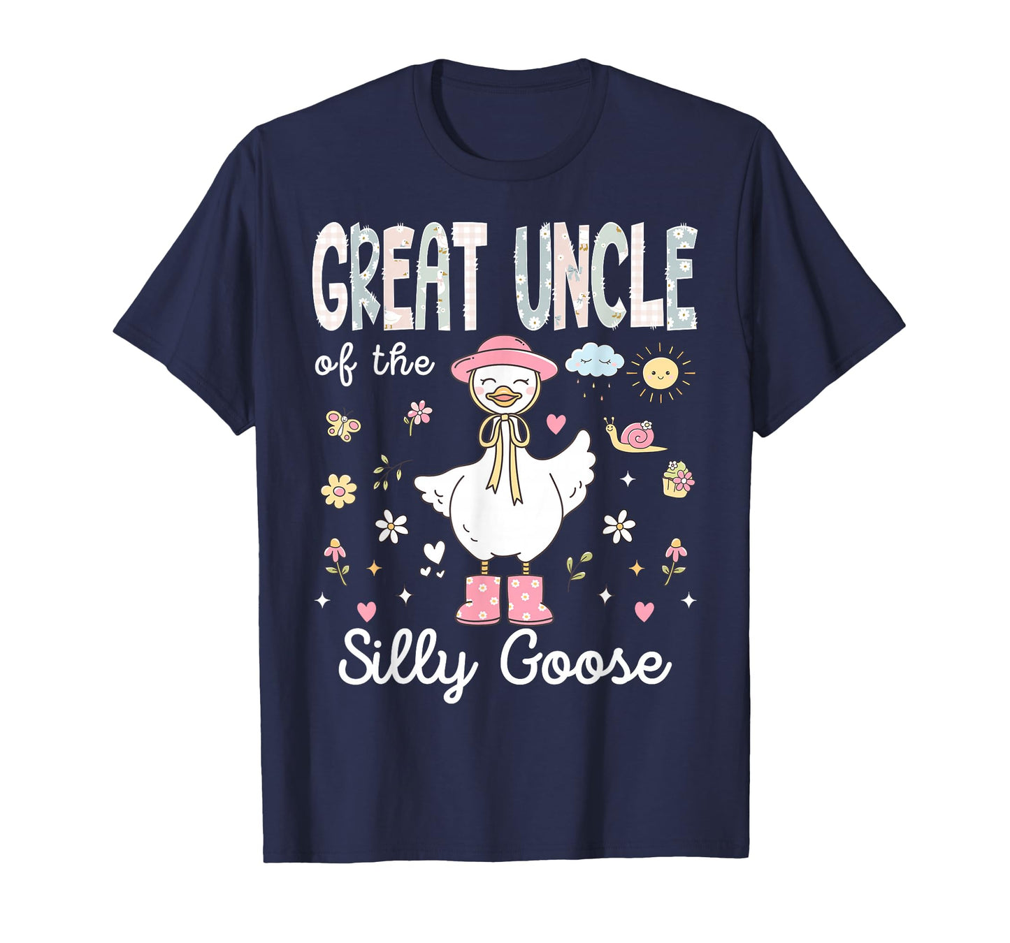 Great Uncle of The Silly Goose 1st Birthday Girl Matching T-Shirt