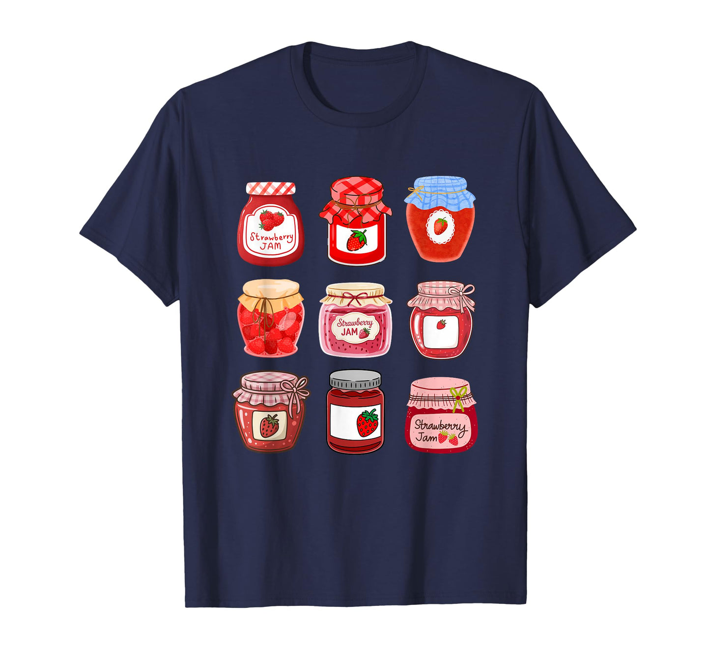 Stawberry jam jar Print Cute jam T-Shirt