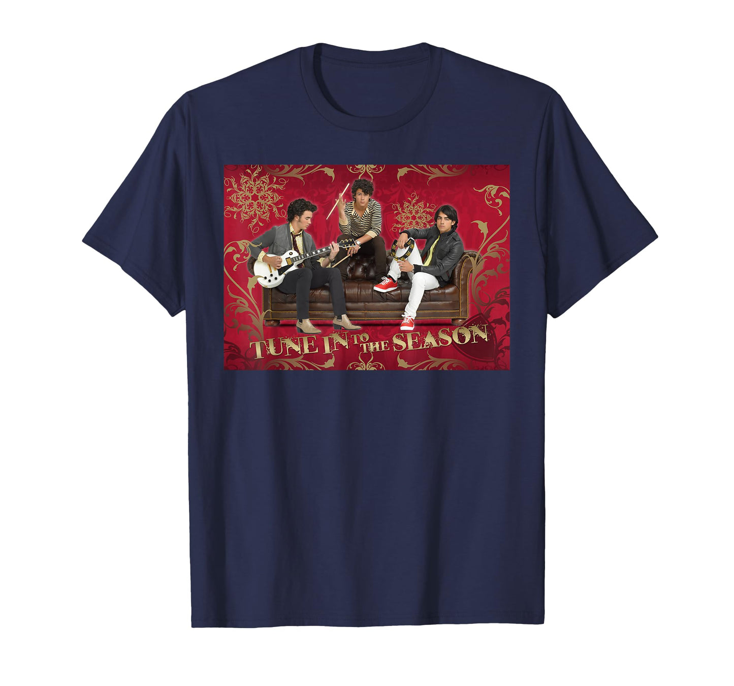 Disney Jonas Brothers Christmas Tune in to The Season T-Shirt