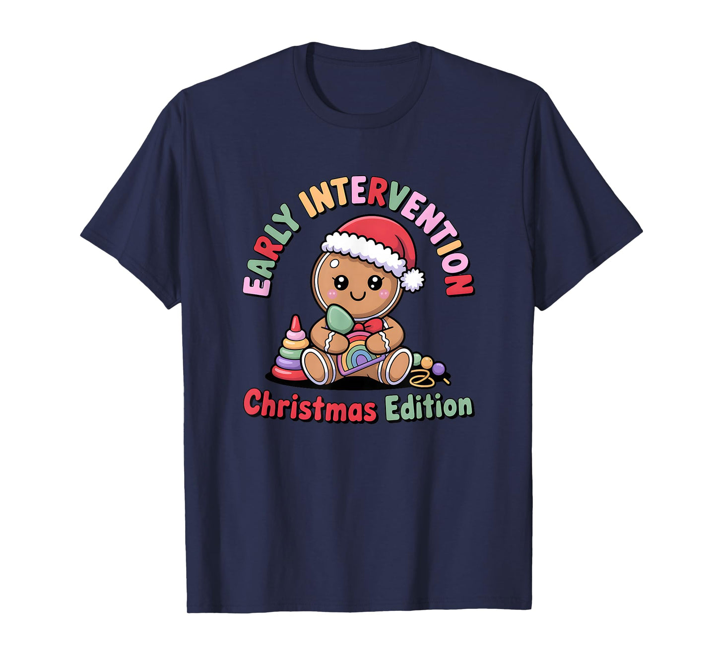 Cute Gingerbread Early Interventionist T-Shirt