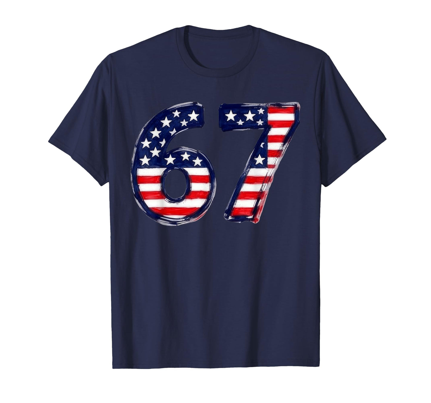 Six Seven 6 7 Number Meme Design T-Shirt