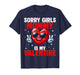 Sorry Girl Mommy is My Valentine Heart Peace Sign Men Boy T-Shirt