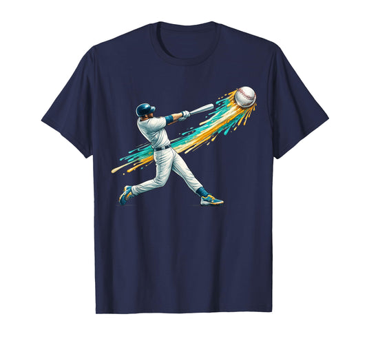 Baseball Drip Team for Boys and Girls Ice Cream Cool T-Shirt