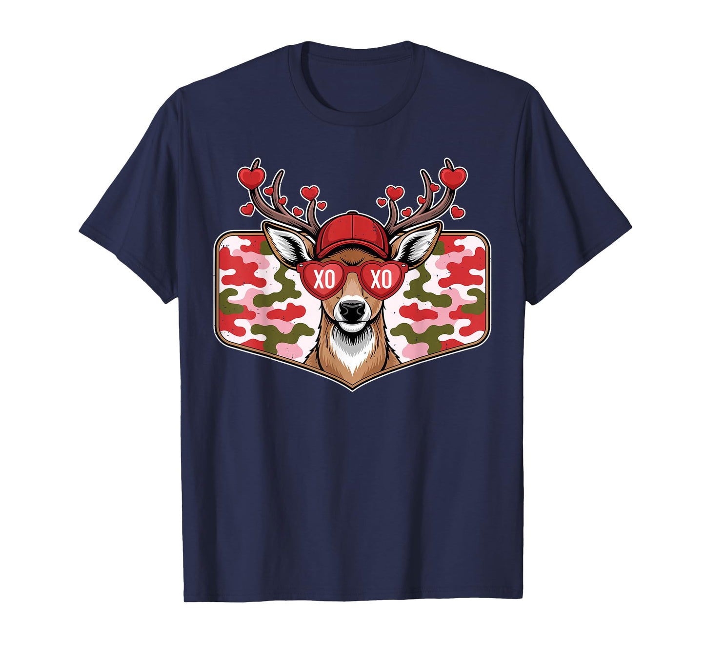 Valentine Buck XO for Boys Girls Men Women Valentines Day T-Shirt